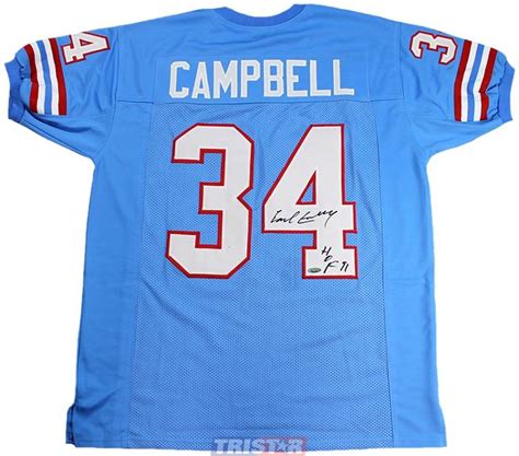 Autographed Earl Campbell Jersey