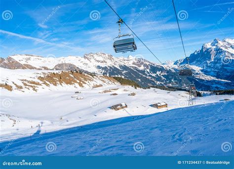 Grindelwald Ski Resort, Switzerland Editorial Photography - Image of ...