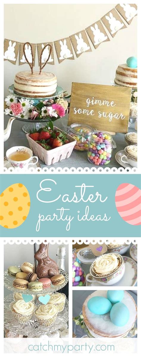 Easter / Easter "Easter Tea Party" | Catch My Party | Easter tea party, Easter, Easter dessert table