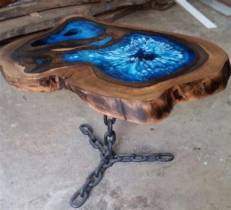 Treasure Table - Beautifull artistic table made with wood, resin and LEDs - YouTube - Salvabrani ...