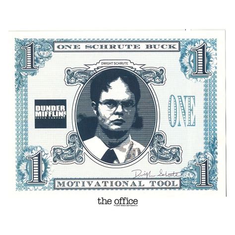 The Office Schrute Buck Motivational Tool Poster - 18x24 | Schrute ...