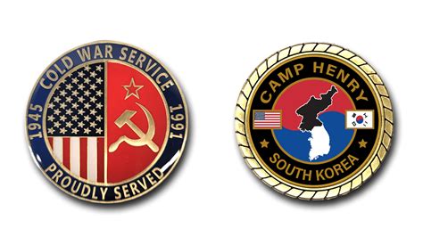 Camp Henry South Korea Cold War Veteran Challenge Coin - South Korea Cold War Veteran Duty ...