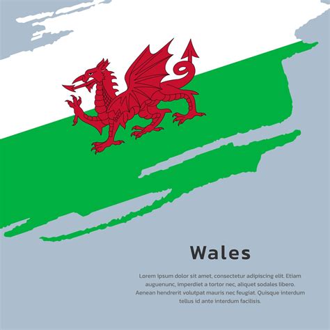 Illustration of Wales flag Template 13371255 Vector Art at Vecteezy