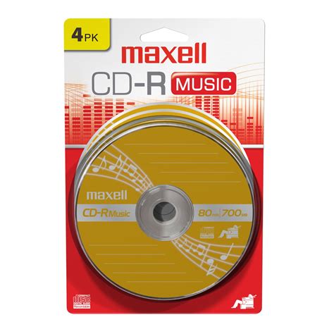 Maxell CD-R Music 4 pack - TVs & Electronics - Computers & Laptops - Memory & Storage - Blank Discs