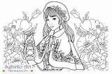 Poppy Floral Queen Adult Coloring Page Graphic By Sybirko Art Workshop  sketch template