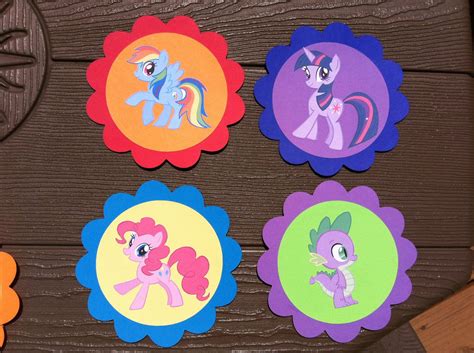 8 My Little Pony Decorations. $8.00, via Etsy. #pony | Little pony party, My little pony ...