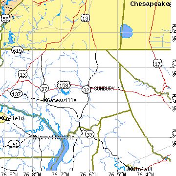 Sunbury, North Carolina (NC) ~ population data, races, housing & economy