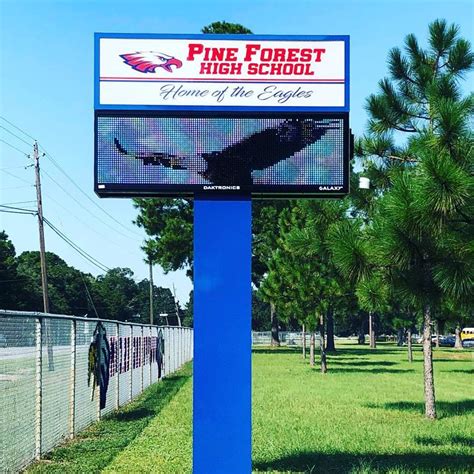 Pine Forest High School - Plastic Arts Sign Co.