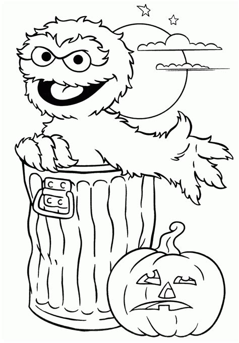 oscar the grouch coloring pages free - Clip Art Library