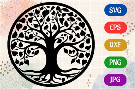 Tree | Black and White Logo Vector Art Graphic by Creative Oasis · Creative Fabrica