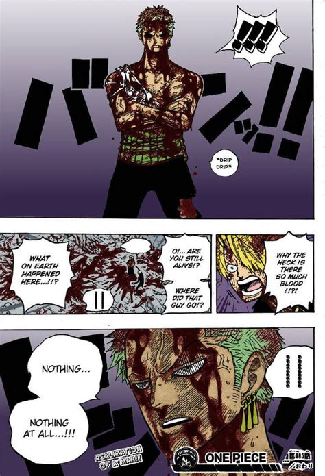 zoro's sacrifice colored by Marimokun One Piece Chapter, One Piece Ace, Zoro One Piece, One ...