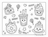 Free Cute Kawaii Coloring Pages For Kids sketch template
