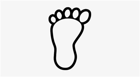 Footprint Bare Foot - Footprint Clipart Black And White Transparent PNG ...