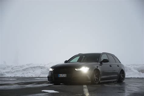 Dominating All-black Audi A6 Avant With Air Suspension And ROtiform ...