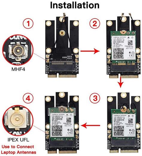 Replacing laptop's wifi antennas' connectors