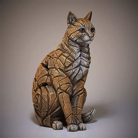 Ginger Cat Sculpture | Edge Sculptures - White Lemon