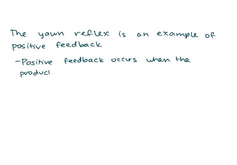 SOLVED: The yawn reflex is triggered by carbon dioxide levels in the blood. This is an example ...