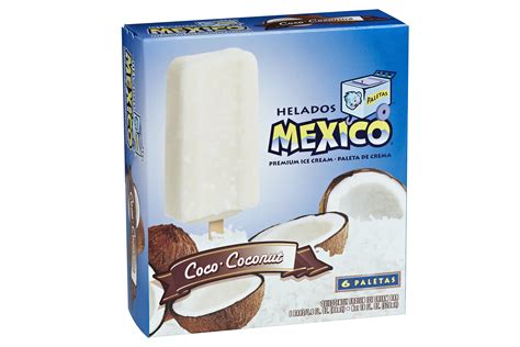 Helados Mexico Coco-Coconut Premium Ice Cream Bars, 18 fl oz, 6 count – Walmart Inventory ...