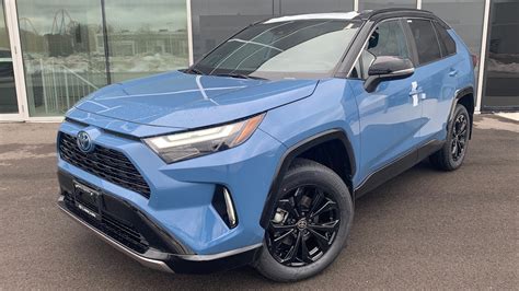 2023 Toyota RAV4 XSE Hybrid - What's New? In Depth Walk Around (Cavalry Blue) - YouTube