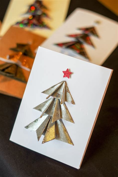 DIY Christmas Tree Cards - Cleverly Simple