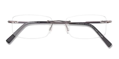 Naturally Rimless Men's Eyeglasses Frame Rimless Metal Brown 54-19-140 - Walmart.com