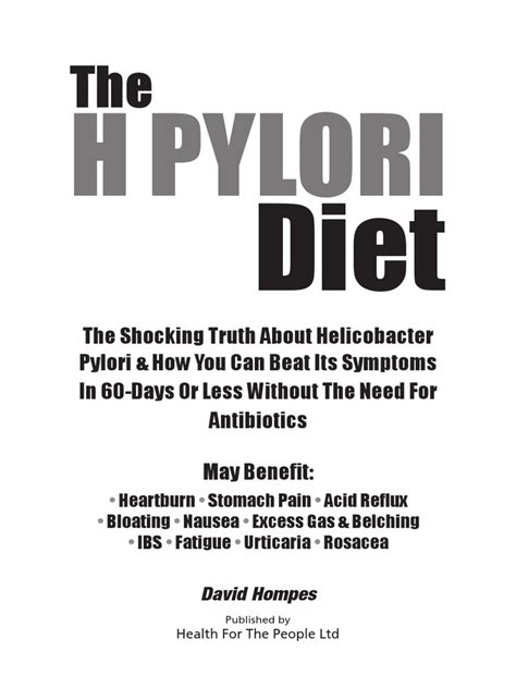 h Pylori Diet eBook | Irritable Bowel Syndrome | Infection