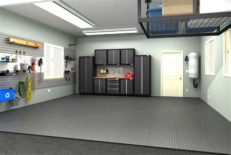 cool garage floor ideas | Garage design interior, Garage interior ...