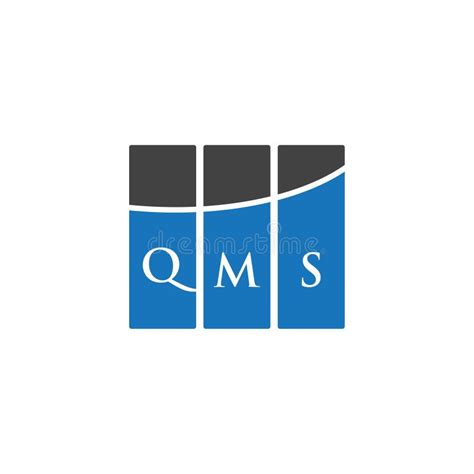 QMS Letter Logo Design on WHITE Background. QMS Creative Initials Letter Logo Concept Stock ...