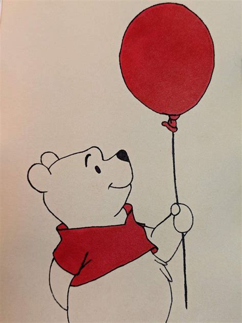 Winnie The Pooh Outline | Easy disney drawings, Disney drawings sketches, Cute easy drawings