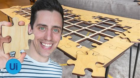 Building a DIY Jigsaw Puzzle Coffee Table - YouTube