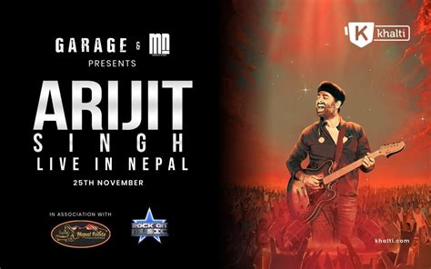 Arijit Singh concert in Nepal | Buy Tickets from Khalti - Khalti