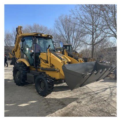 small garden tractor backhoe loader with cummins engine 4x4 compact ...