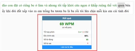 Công cụ kiểm tra tốc độ đánh máy/gõ phím, chuẩn 100%