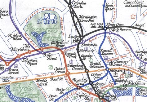 London Tube Map With Attractions