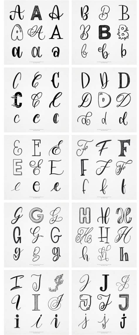 several different types of calligraphy written in cursive writing ...