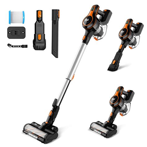 INSE Cordless Vacuum Cleaner, Stick Vacuum with 25Kpa 300W Powerful ...