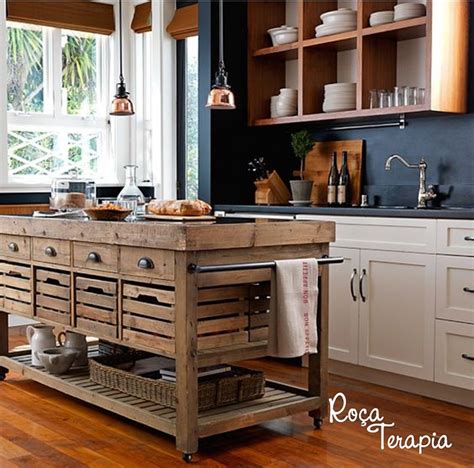 cozinhas funcionais rusticas com ilha - Pesquisa Google | Rustic ...