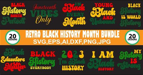 Retro Black History Month Bundle Bundle · Creative Fabrica