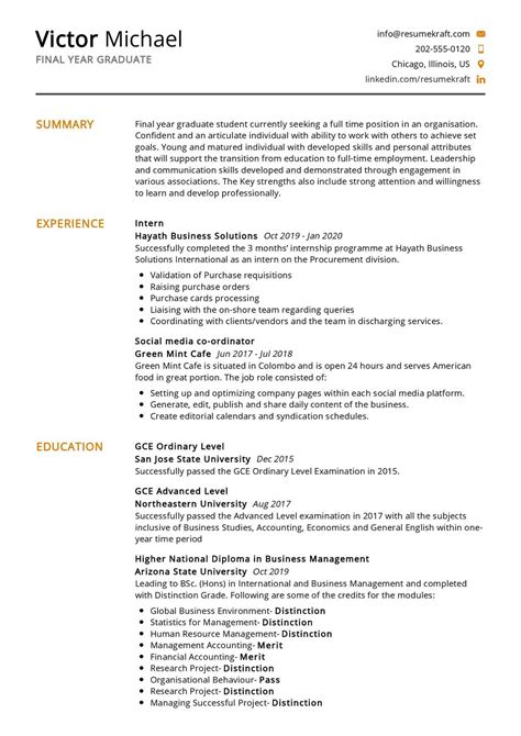 Education Resume Examples 2021 - ResumeKraft