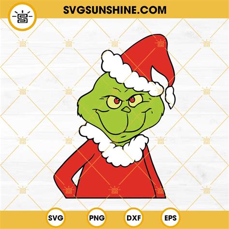 Grinch SVG, Grinch Santa SVG, Grinch Christmas SVG