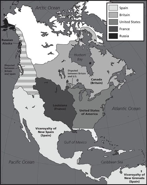 North America Map In 1783 - Gretna Hildegaard