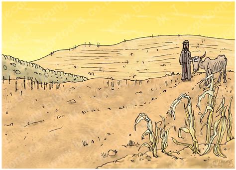 Ruth 01 - Going to Moab - Scene 01 - Famine | Bible Cartoons