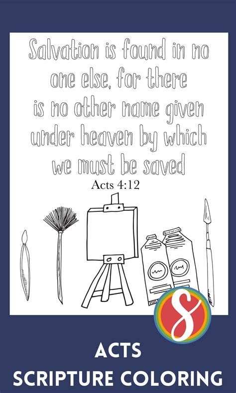 Free Acts Coloring Pages - Scripture — Stevie Doodles