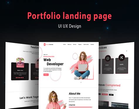 Portfolio landing page Design | Behance :: Behance