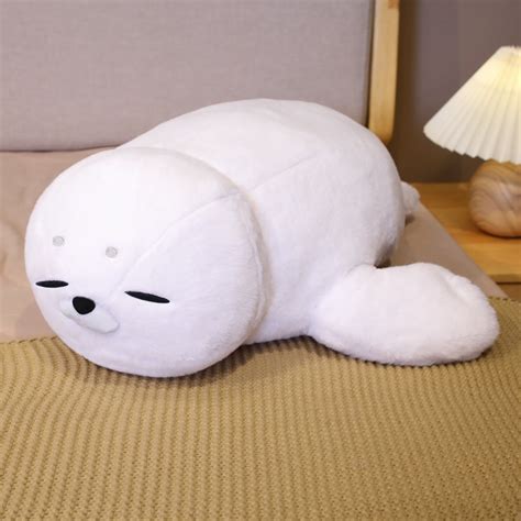 Cute Fluffy Seal Plush Pillow | Alwaysplushie [ Free Shipping ]