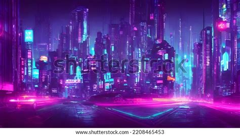 Illustration Future City Skyline Stock Illustration 2208465453 ...