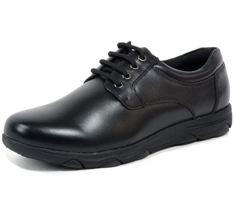 Alpine Swiss Napa Mens Work Shoes Slip Resistant Genuine Leather Lace Up Oxfords | eBay