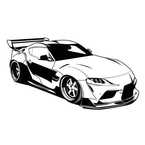 Toyota Supra Vector Art, Icons, and Graphics for Free Download