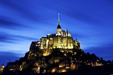 le, Mont, Saint michel, Castle, French, France, Saint, Michel, Monastery, Church, Abbey ...