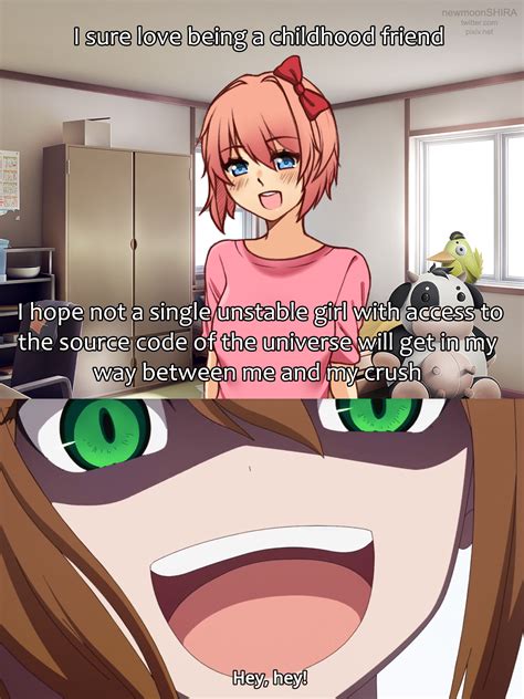 Made DDLC meme with Nayasaka's HEY HEY : r/DDLC